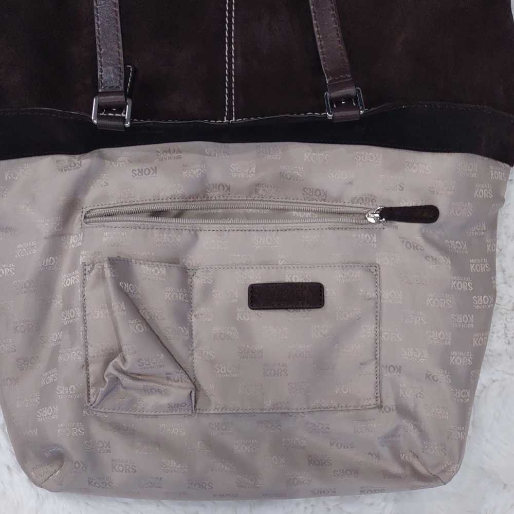MICHAEL KORS Brown Studded Tote Bag - Picture 12 of 17